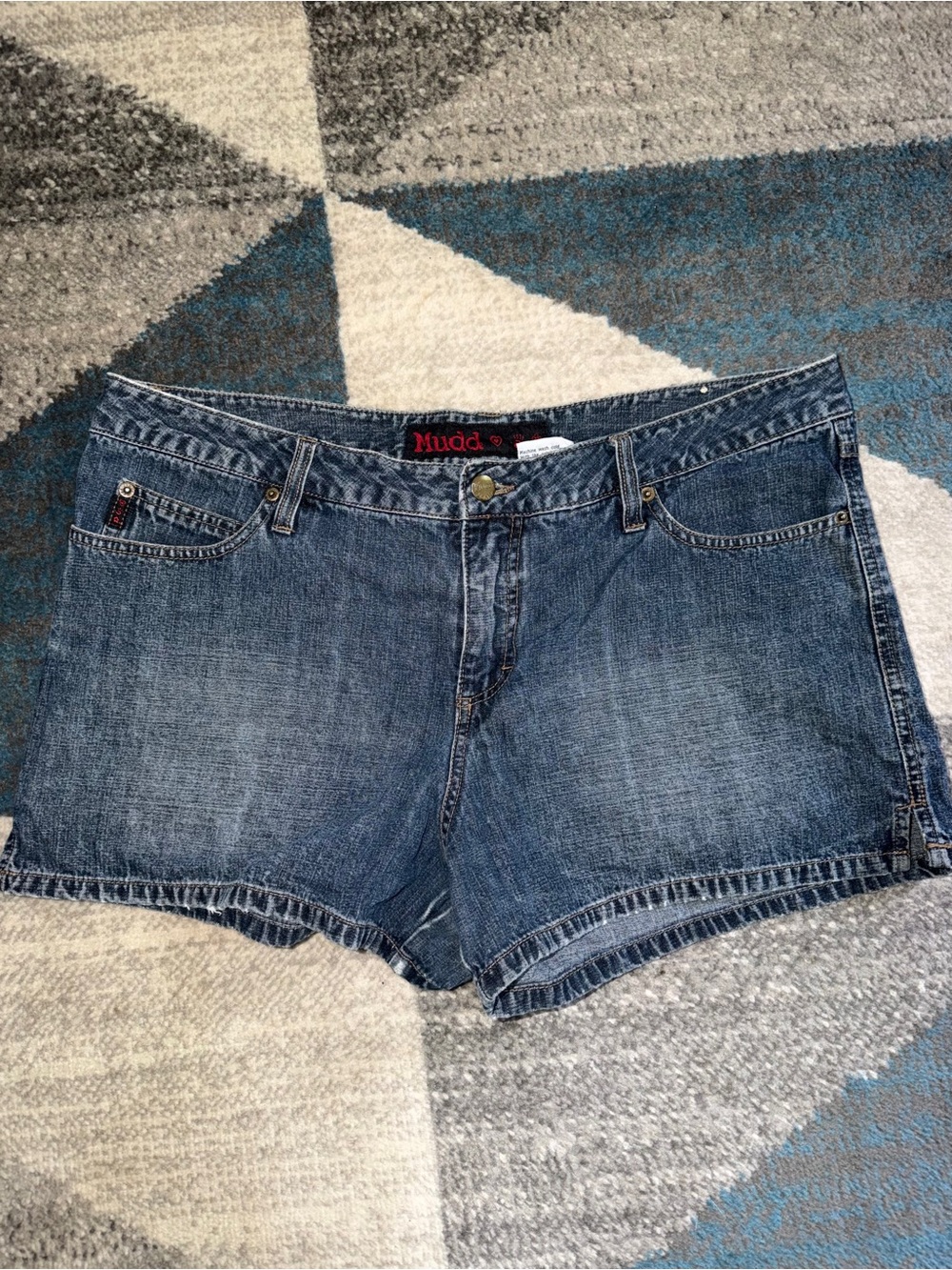 Mudd Denim Short Shorts in Blue